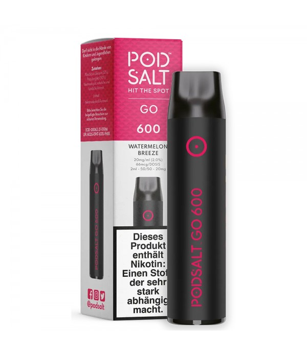 Pod Salt - Go 600 Disposable - Watermelon Breeze 20mg