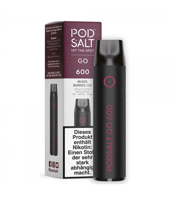 Pod Salt - Go 600 Disposable - Mixed Berries 20mg