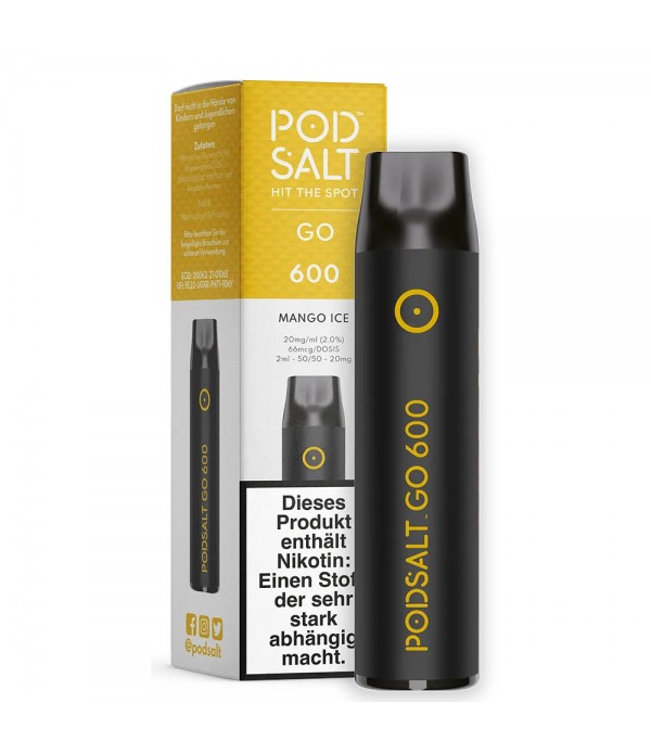 Pod Salt - Go 600 Disposable - Mango Ice 20mg