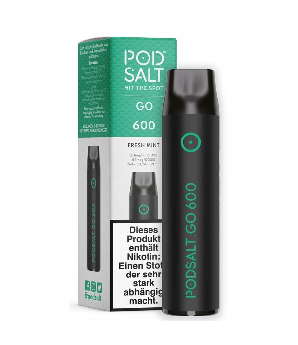 Pod Salt - Go 600 Disposable - Fresh Mint 20mg