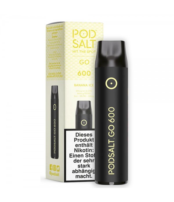 Pod Salt - Go 600 Disposable - Banana Ice 20mg