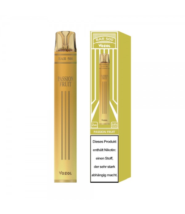 Vozol - Bar 500 Disposable Vape - Passion Fruit