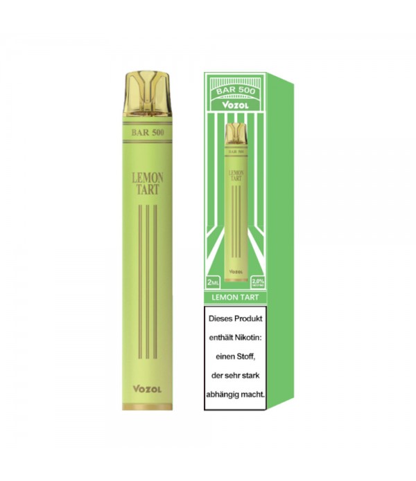 Vozol - Bar 500 Disposable Vape - Lemon Tarte