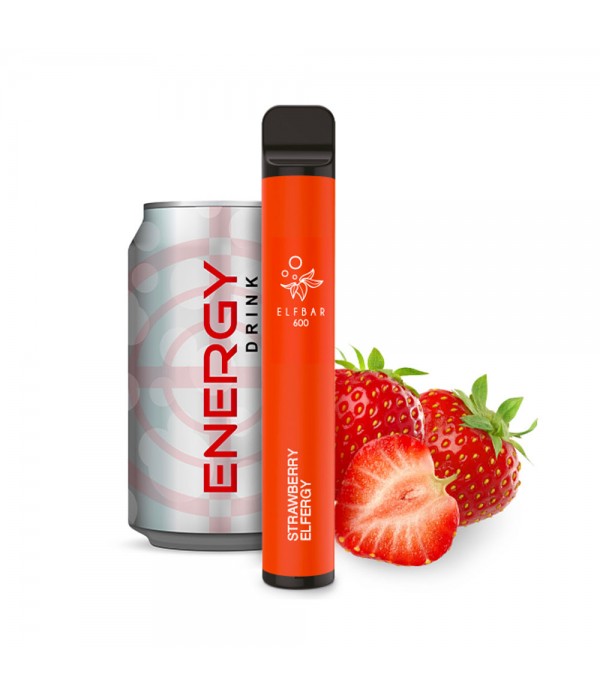 Elf Bar 600 - Strawberry Elfergy - Nicotine free