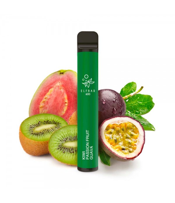 Elf Bar 600 - Kiwi Passion Fruit Guava - Nicotine free