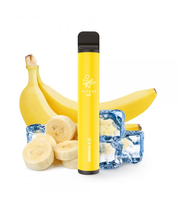 Elf Bar 600 - Banana Ice - Nicotine free