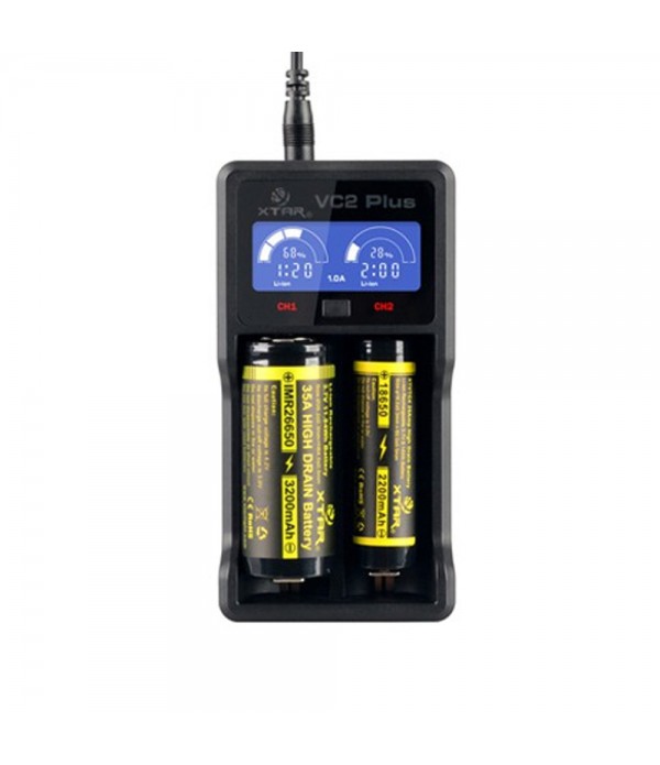 Xtar - VC2 Plus Master - charger (2-fach)