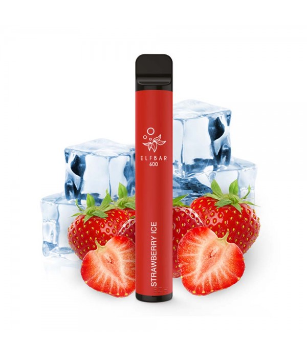 Elf Bar 600 - Disposable - Strawberry Ice 20mg